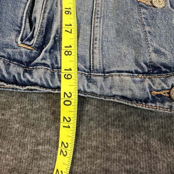 Old Navy Denim Vest Womens Medium Sleeveless 100% Cotton Button Front Vintage - Picture 9 of 12